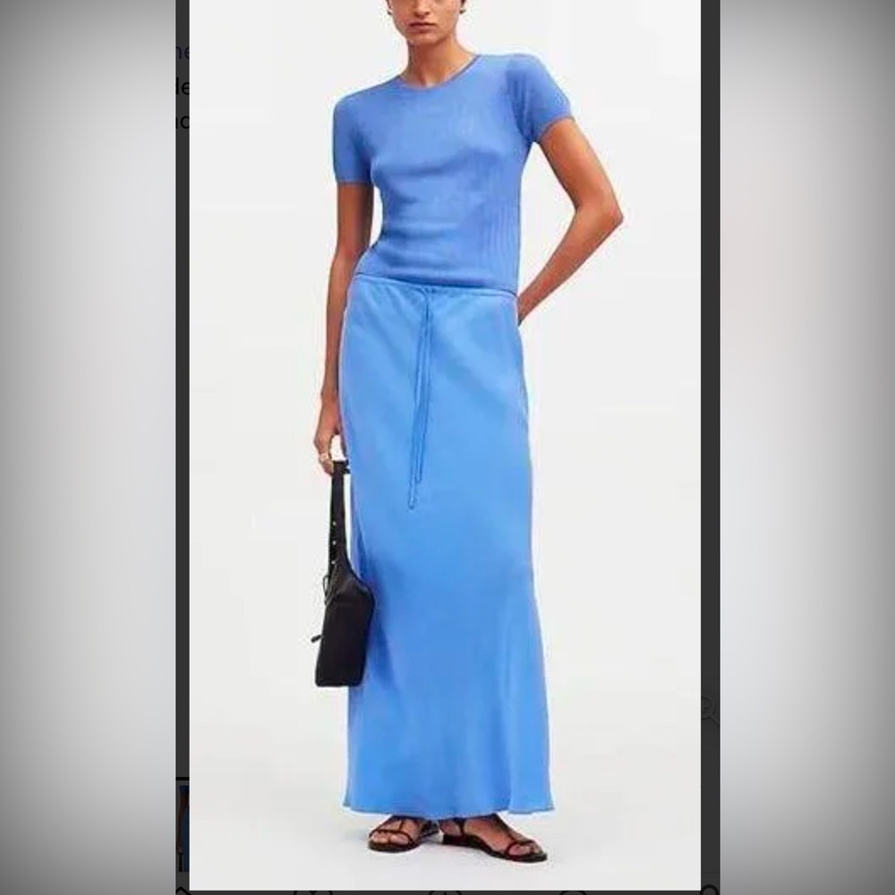 NWT Madewell Tie-Waist Maxi Skirt